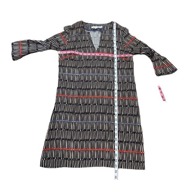 EUC Boden Blue Cream Easy Notch Dress size 8 - Picture 6 of 9